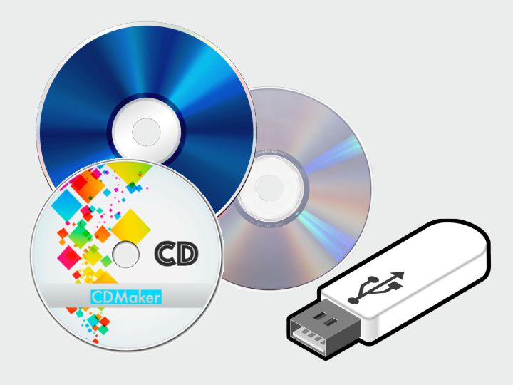 Тиражирование CD/DVD/Flash